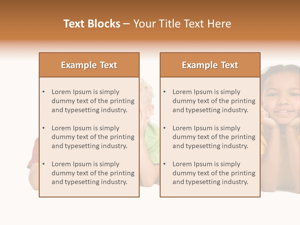Isolation Little Schoolchild PowerPoint Template