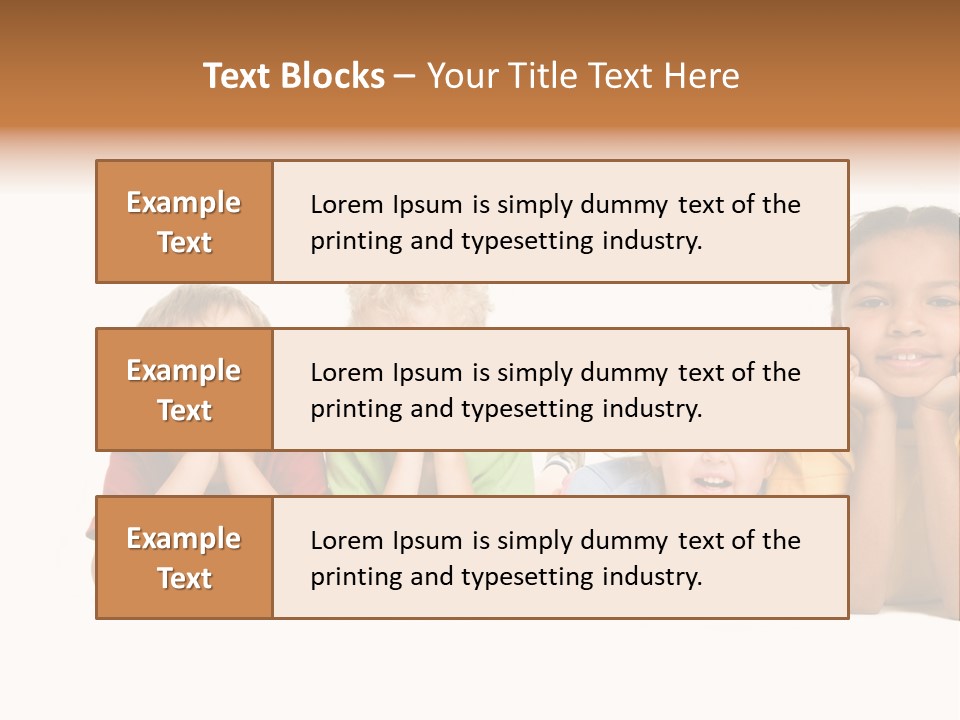 Isolation Little Schoolchild PowerPoint Template