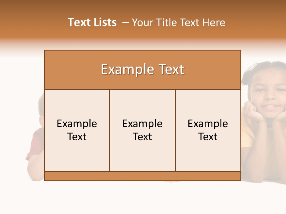Isolation Little Schoolchild PowerPoint Template