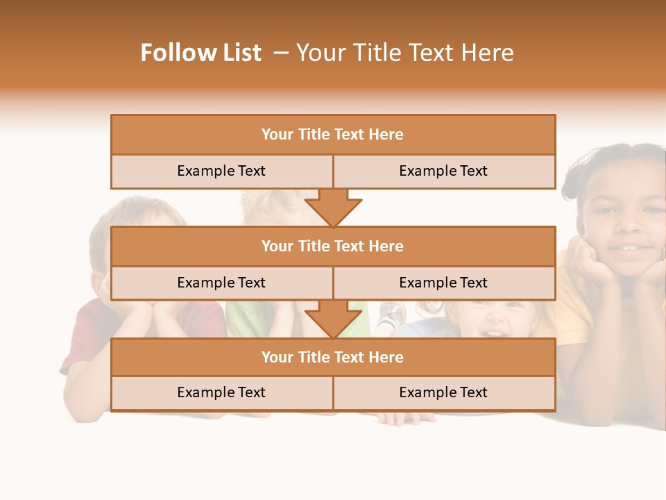 Isolation Little Schoolchild PowerPoint Template