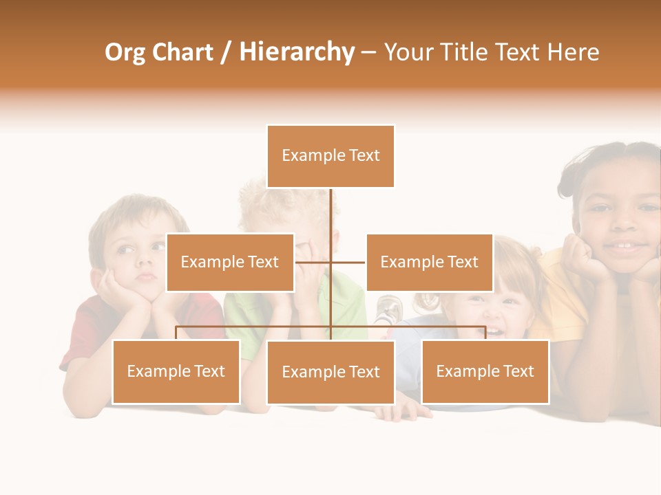 Isolation Little Schoolchild PowerPoint Template