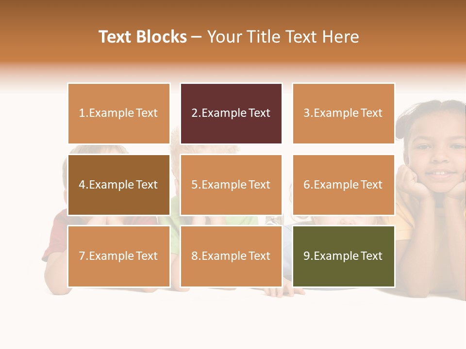 Isolation Little Schoolchild PowerPoint Template