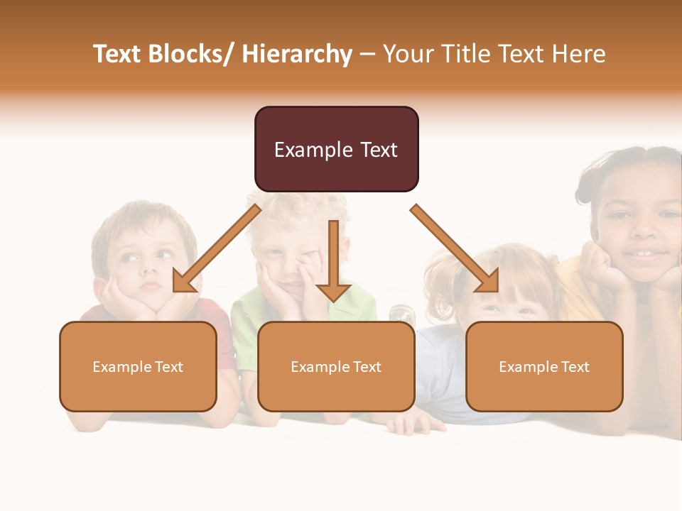 Isolation Little Schoolchild PowerPoint Template