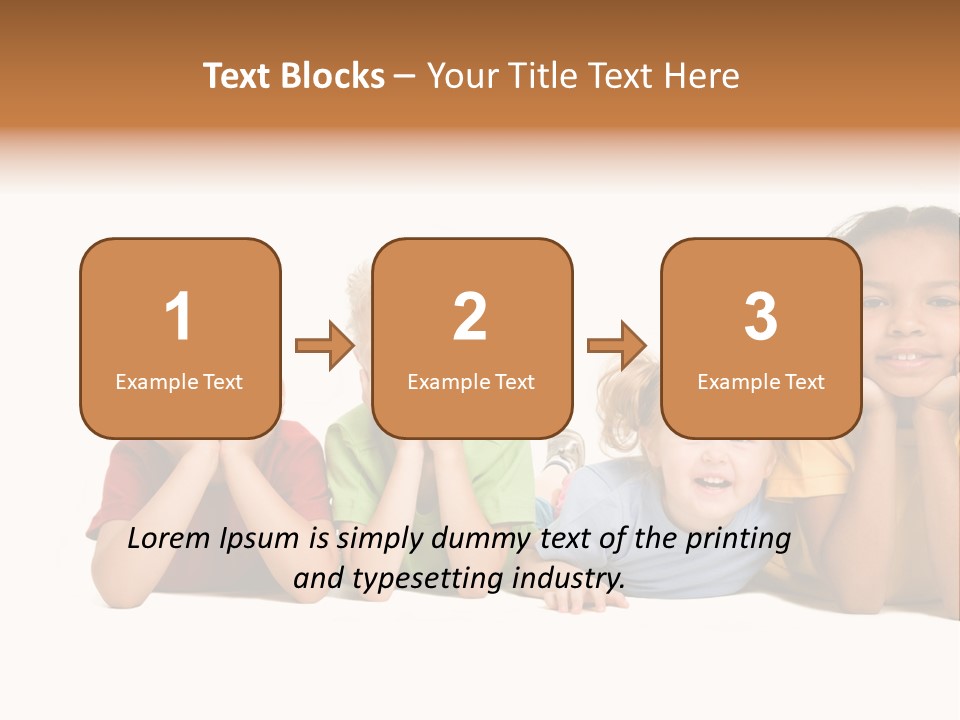 Isolation Little Schoolchild PowerPoint Template