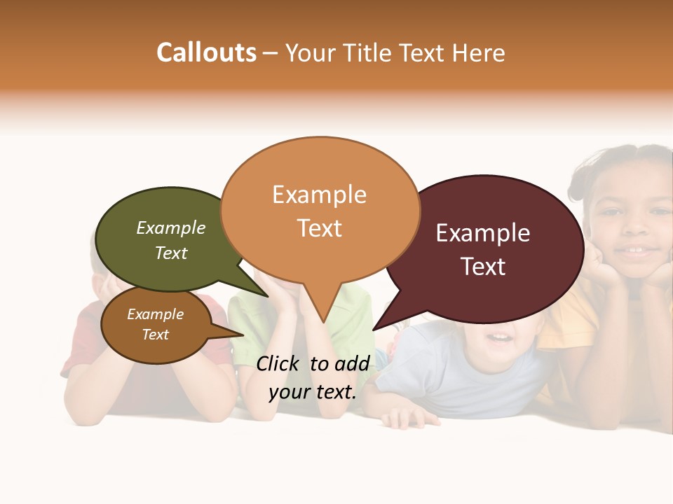 Isolation Little Schoolchild PowerPoint Template