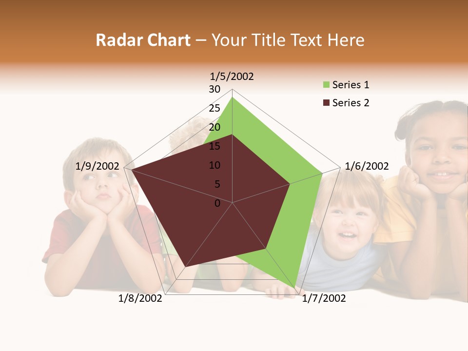 Isolation Little Schoolchild PowerPoint Template