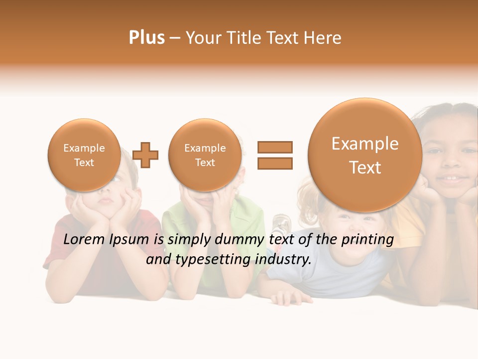 Isolation Little Schoolchild PowerPoint Template