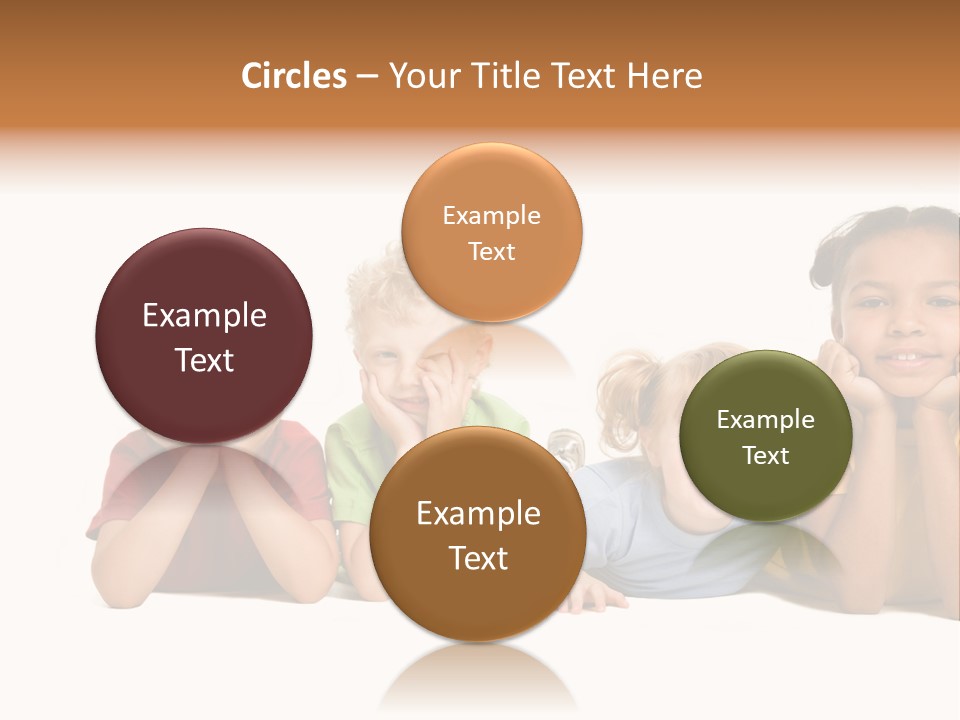 Isolation Little Schoolchild PowerPoint Template