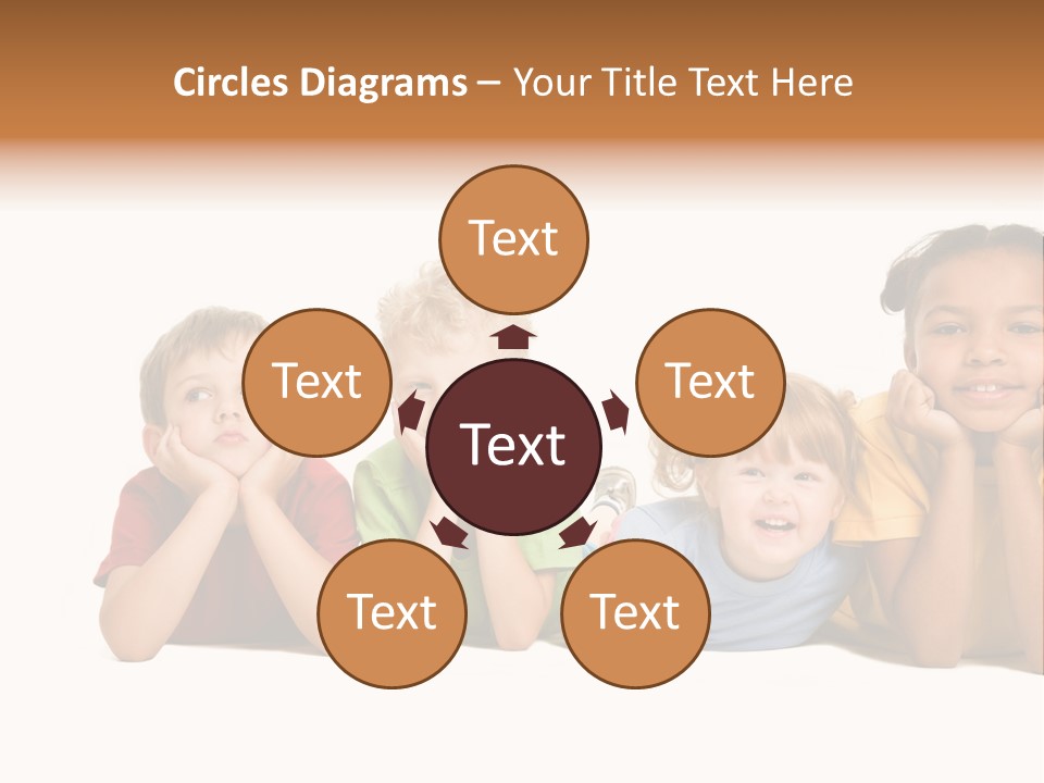 Isolation Little Schoolchild PowerPoint Template