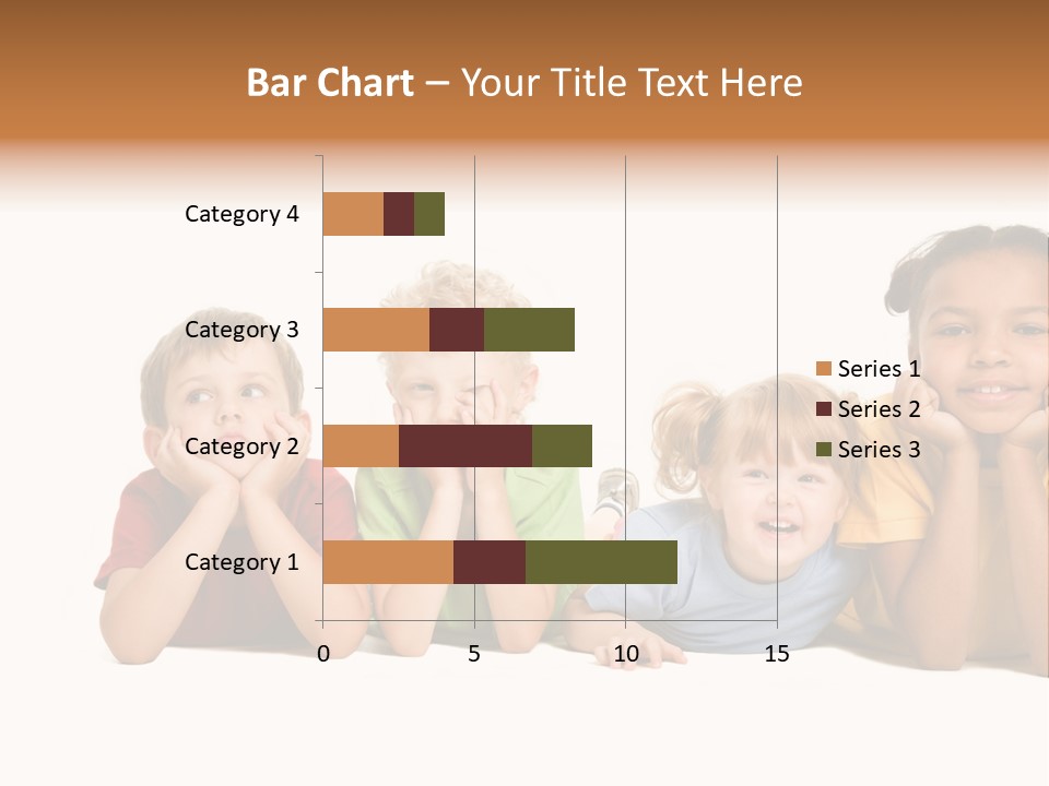 Isolation Little Schoolchild PowerPoint Template