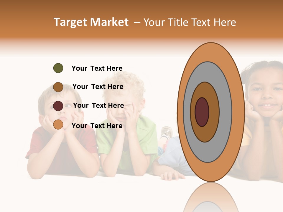 Isolation Little Schoolchild PowerPoint Template