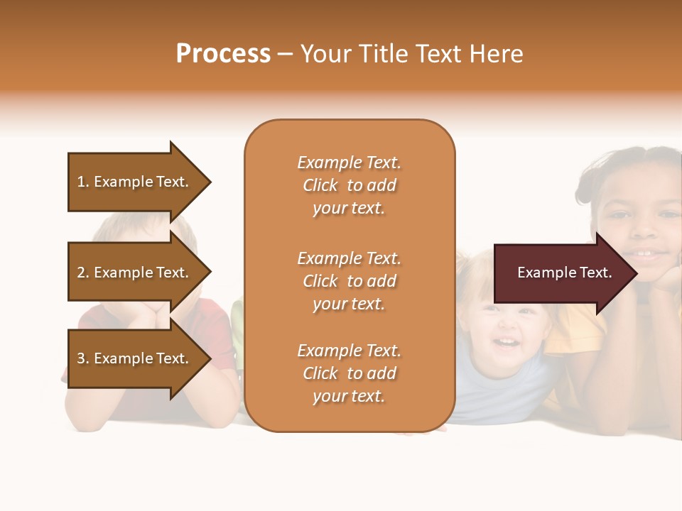 Isolation Little Schoolchild PowerPoint Template