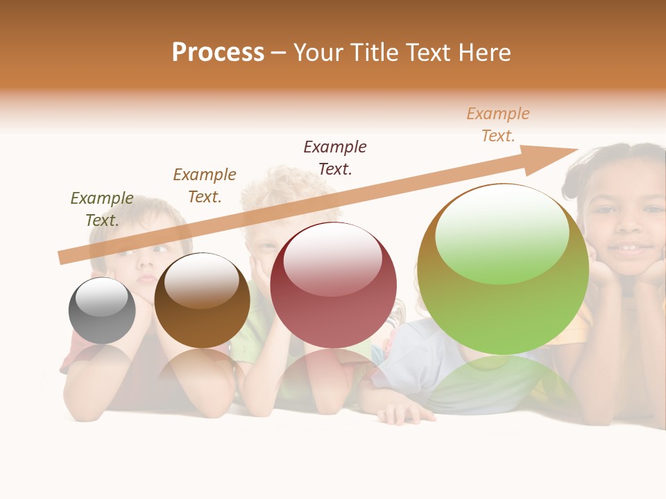 Isolation Little Schoolchild PowerPoint Template