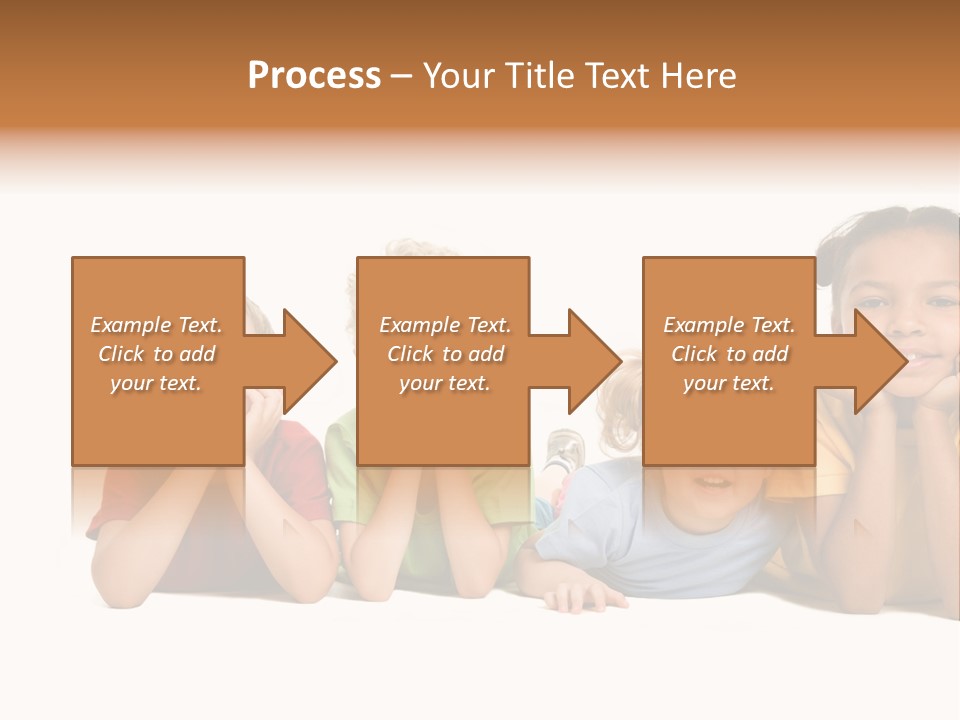 Isolation Little Schoolchild PowerPoint Template
