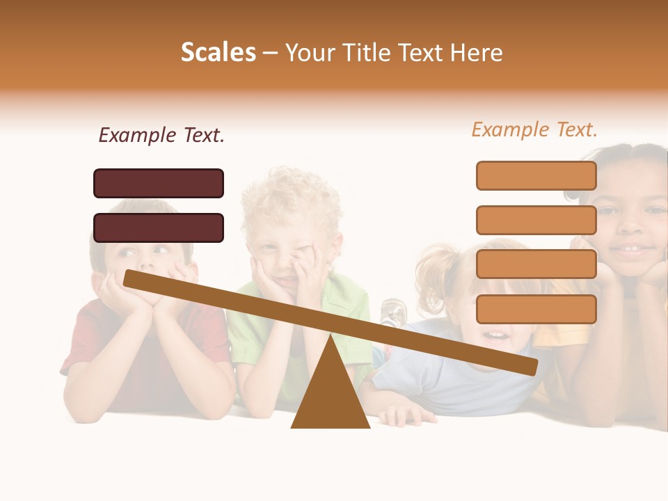 Isolation Little Schoolchild PowerPoint Template