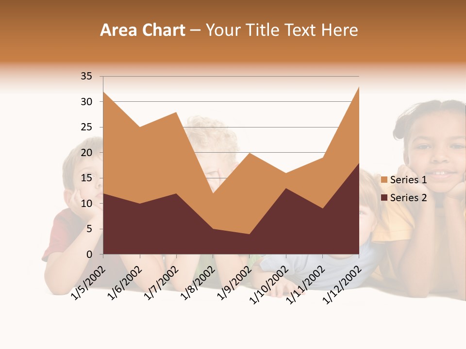 Isolation Little Schoolchild PowerPoint Template