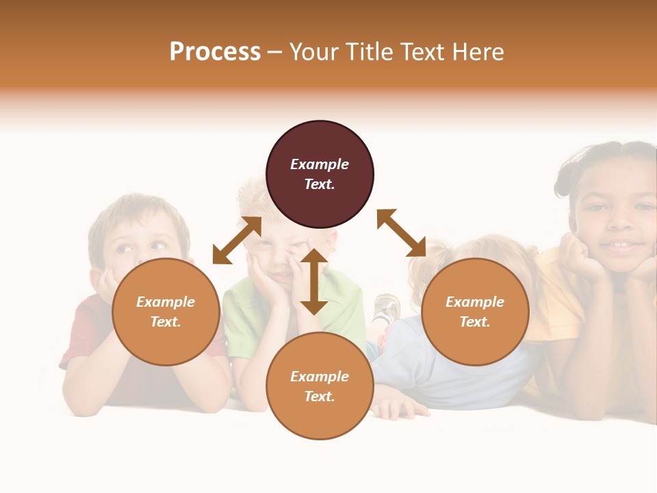 Isolation Little Schoolchild PowerPoint Template
