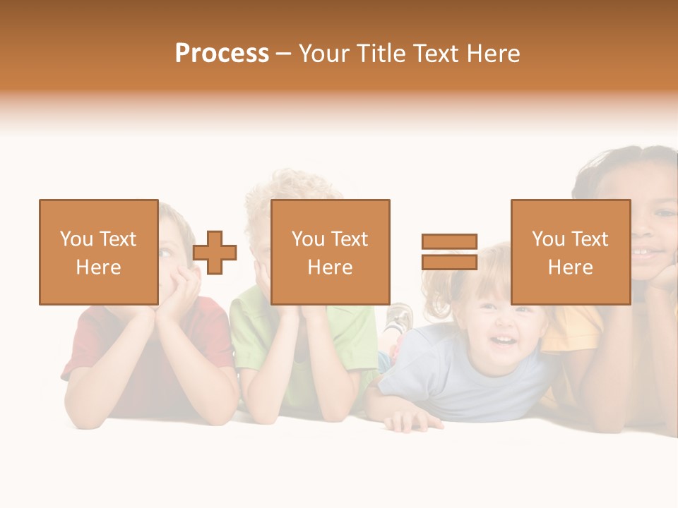 Isolation Little Schoolchild PowerPoint Template