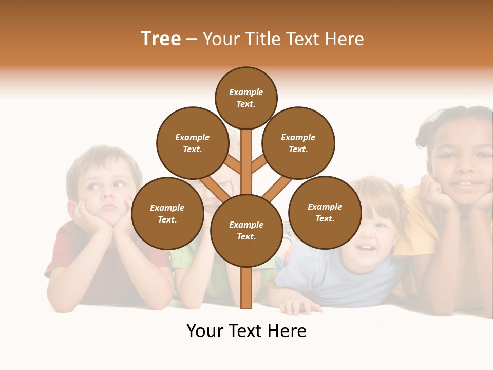 Isolation Little Schoolchild PowerPoint Template