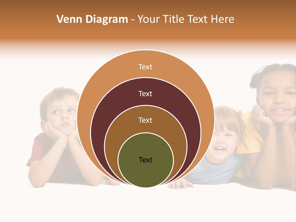 Isolation Little Schoolchild PowerPoint Template