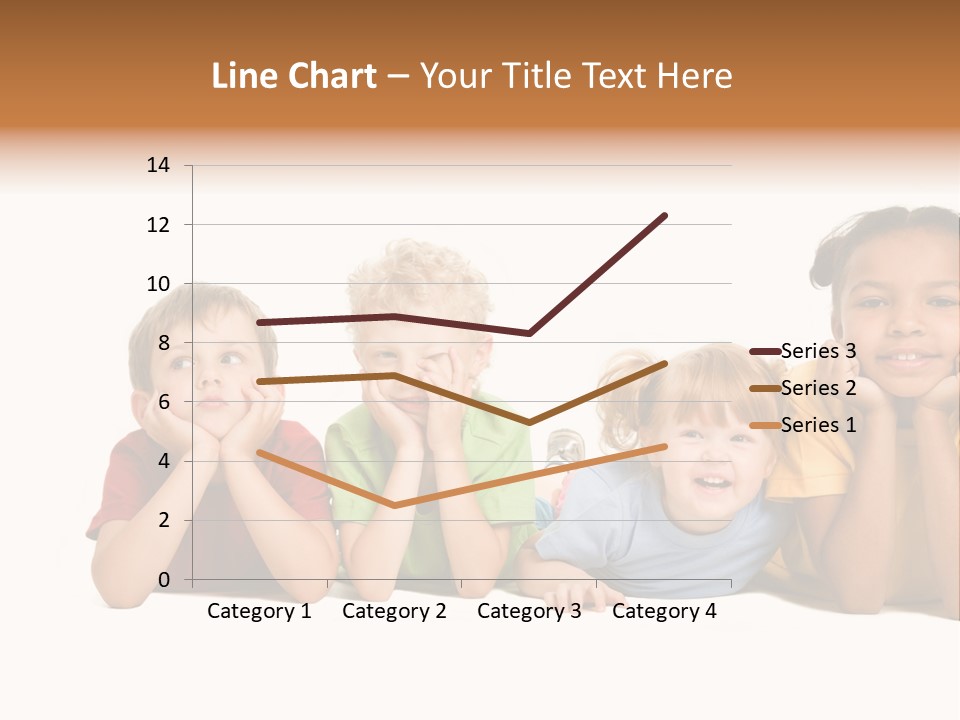 Isolation Little Schoolchild PowerPoint Template