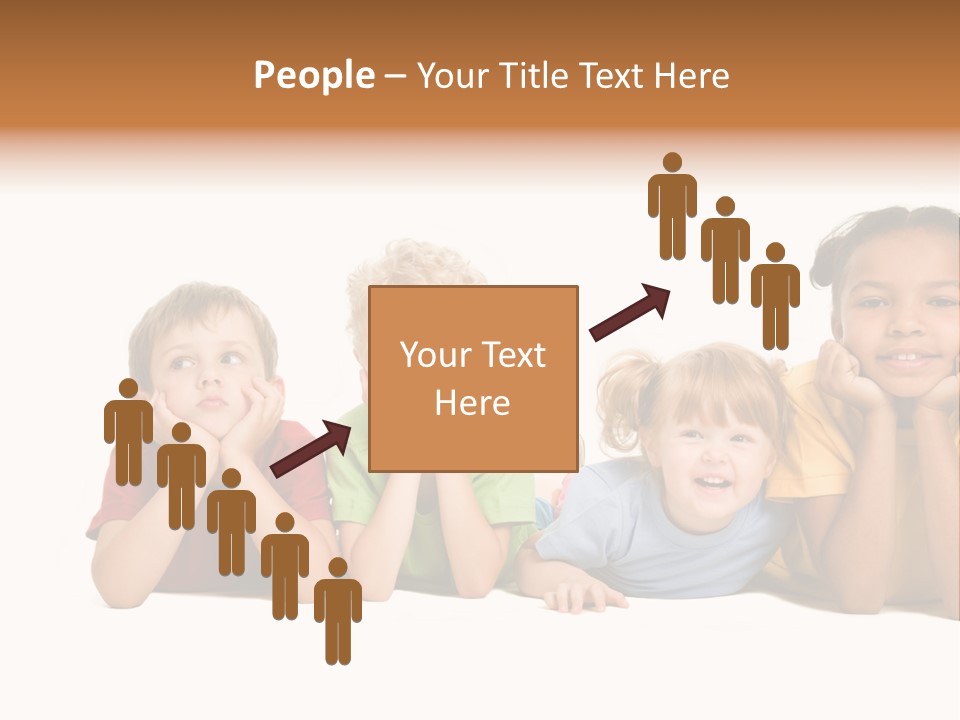 Isolation Little Schoolchild PowerPoint Template