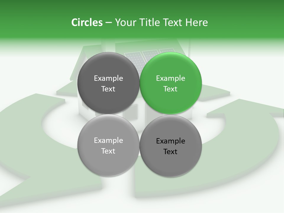 Solar Panel Neighbourhood Green PowerPoint Template