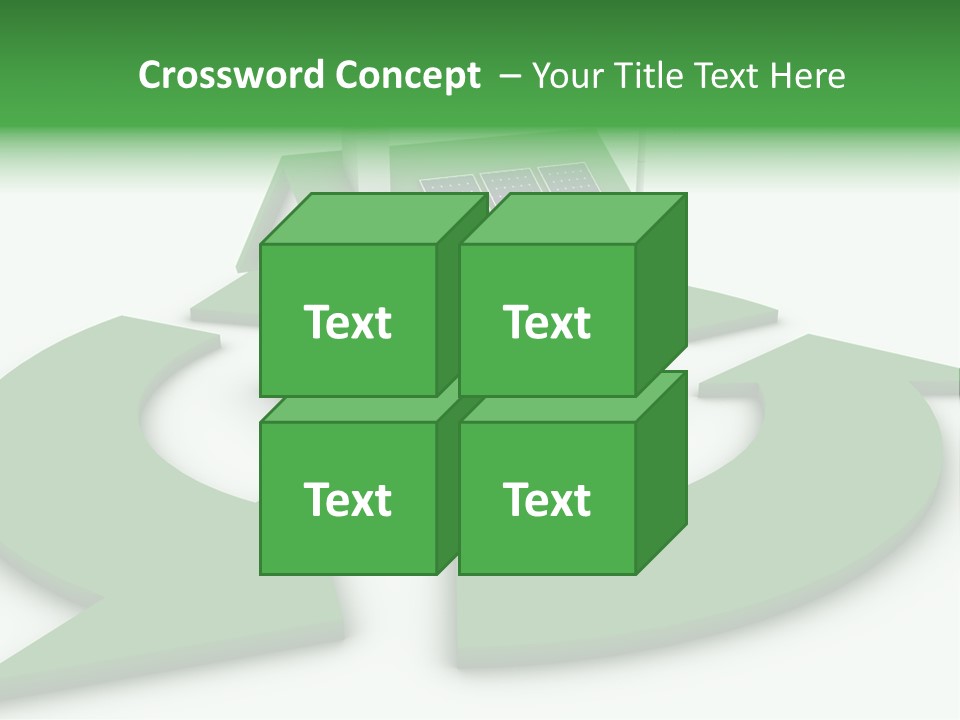 Solar Panel Neighbourhood Green PowerPoint Template