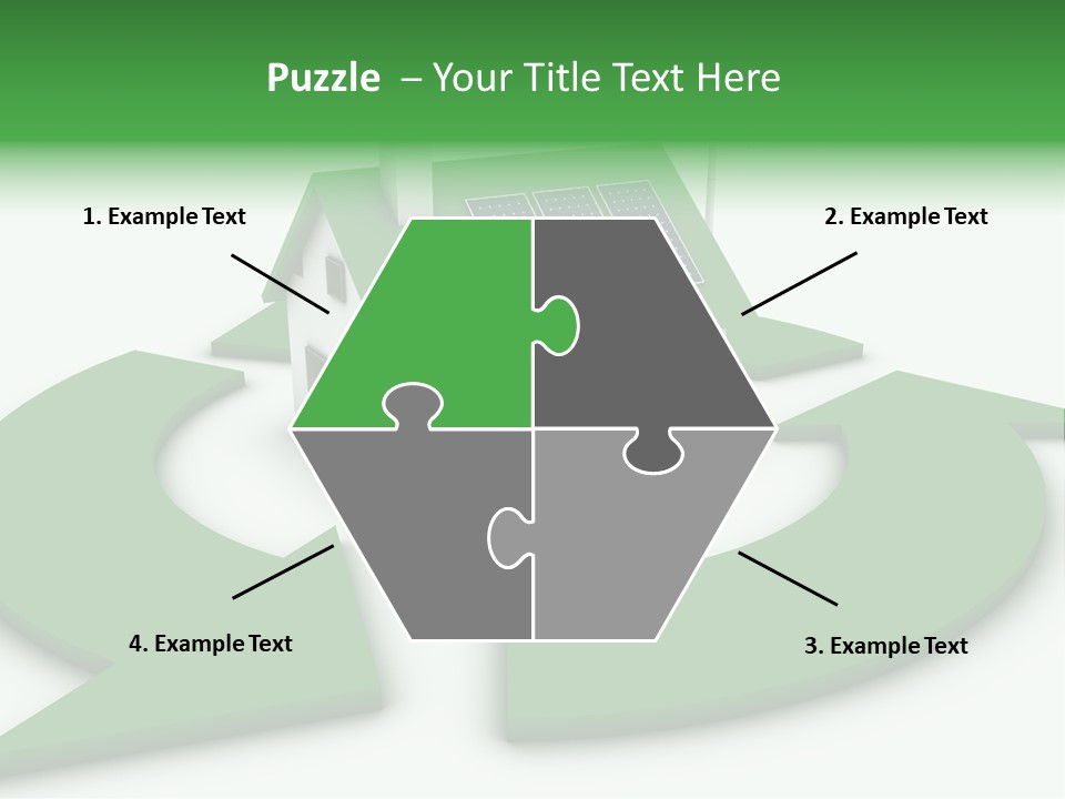 Solar Panel Neighbourhood Green PowerPoint Template
