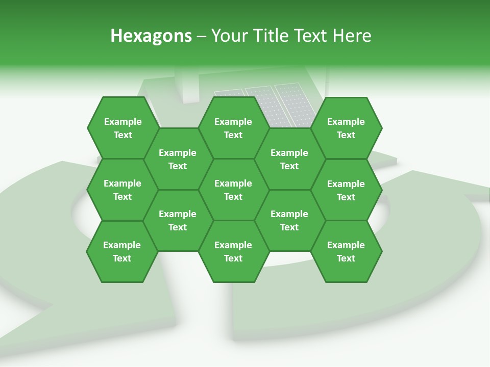 Solar Panel Neighbourhood Green PowerPoint Template