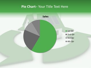 Solar Panel Neighbourhood Green PowerPoint Template