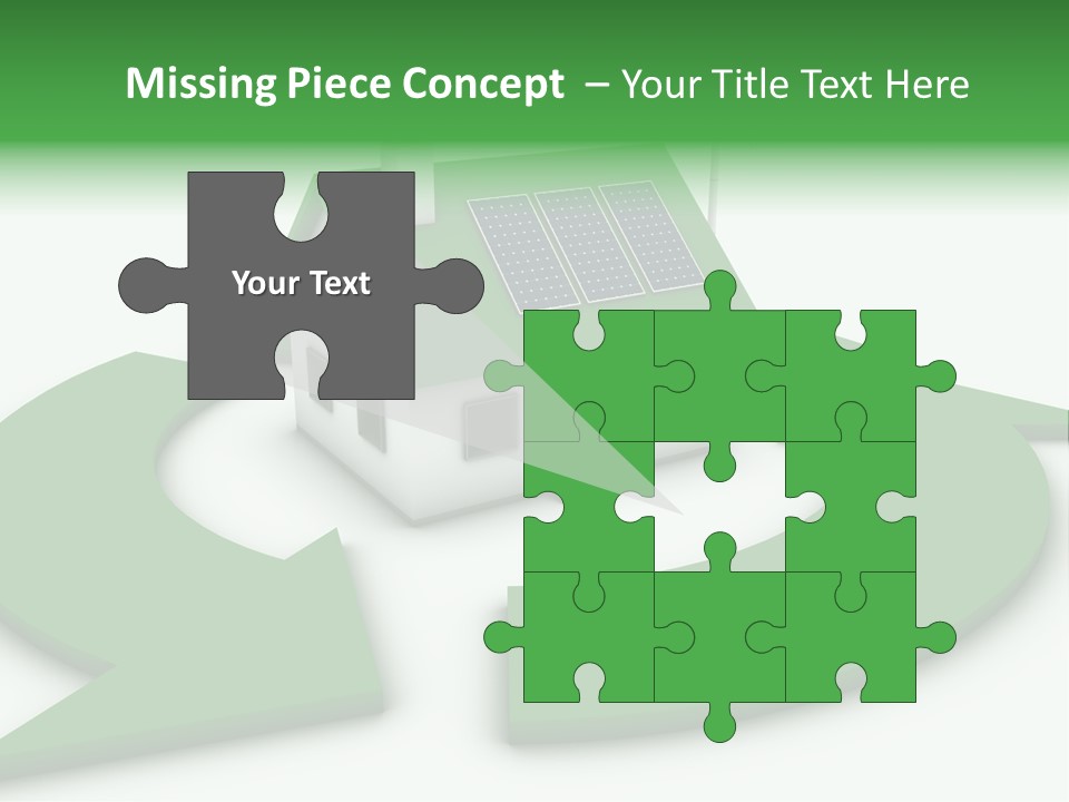 Solar Panel Neighbourhood Green PowerPoint Template