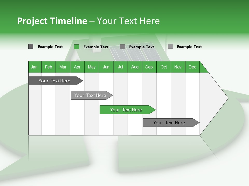 Solar Panel Neighbourhood Green PowerPoint Template