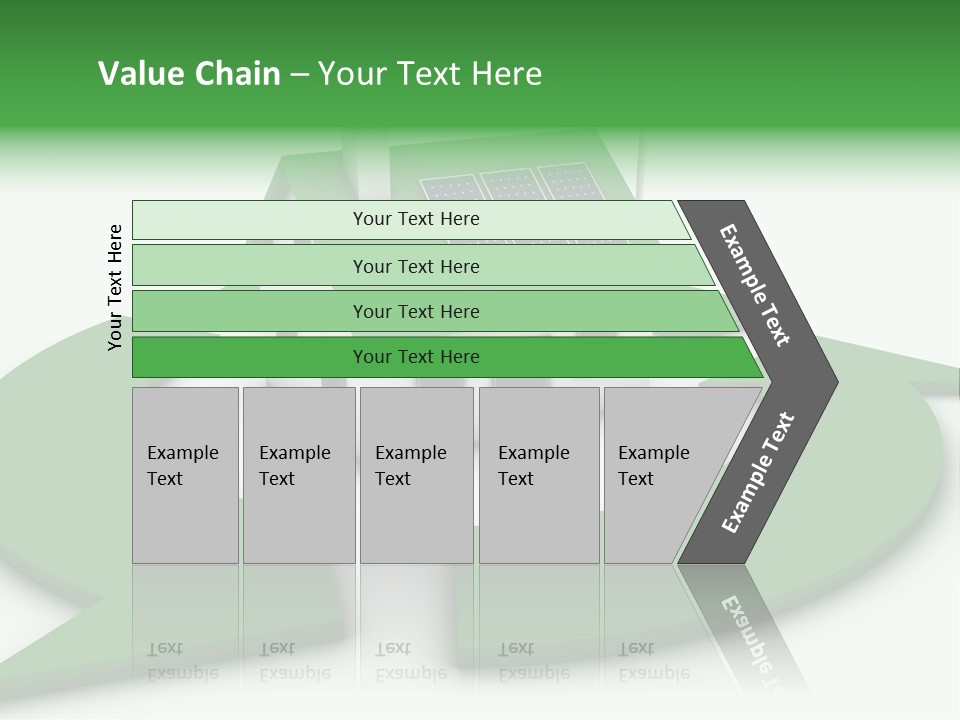 Solar Panel Neighbourhood Green PowerPoint Template