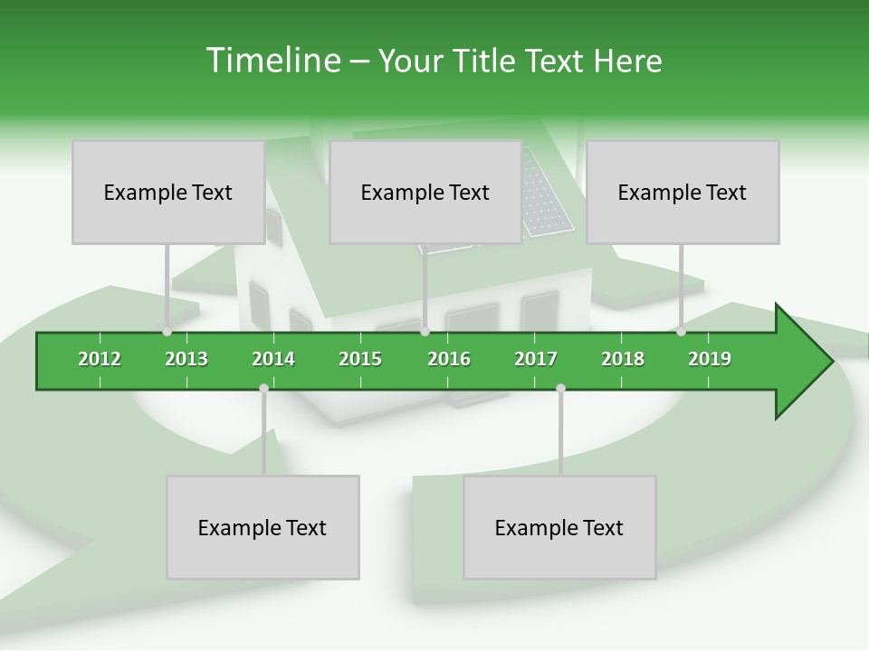 Solar Panel Neighbourhood Green PowerPoint Template