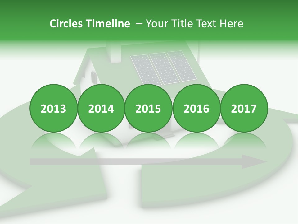 Solar Panel Neighbourhood Green PowerPoint Template