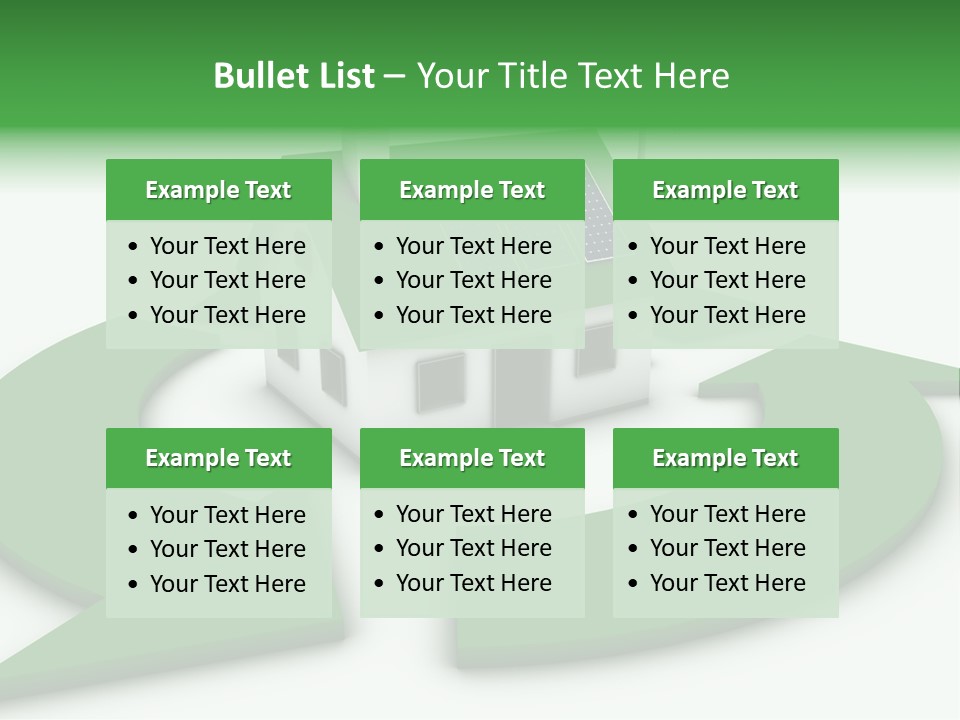 Solar Panel Neighbourhood Green PowerPoint Template