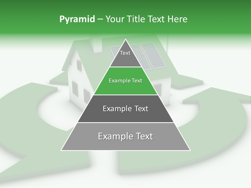 Solar Panel Neighbourhood Green PowerPoint Template