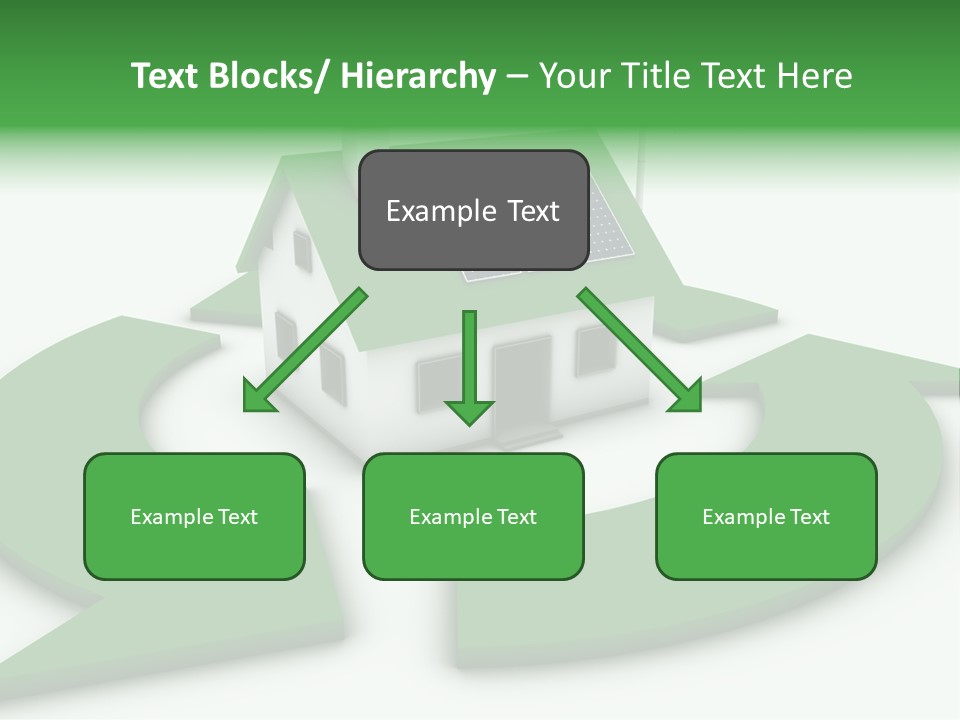 Solar Panel Neighbourhood Green PowerPoint Template