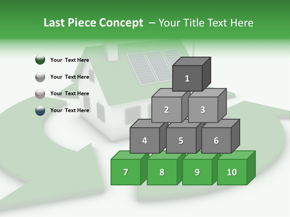 Solar Panel Neighbourhood Green PowerPoint Template