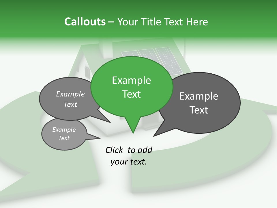 Solar Panel Neighbourhood Green PowerPoint Template