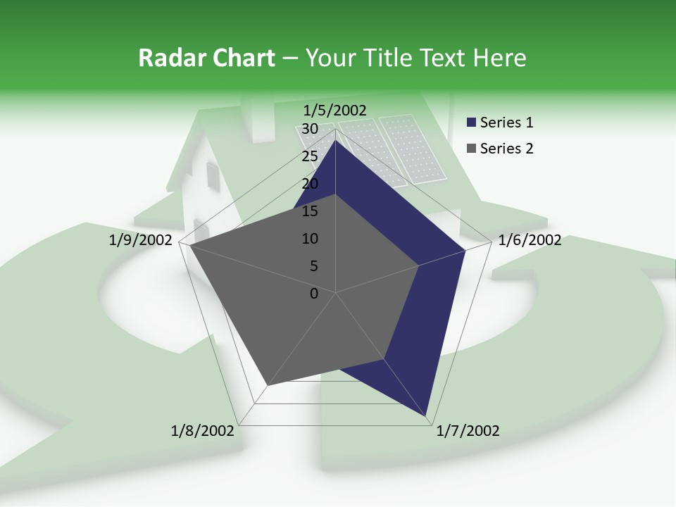 Solar Panel Neighbourhood Green PowerPoint Template