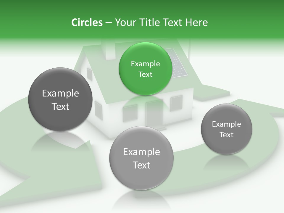 Solar Panel Neighbourhood Green PowerPoint Template