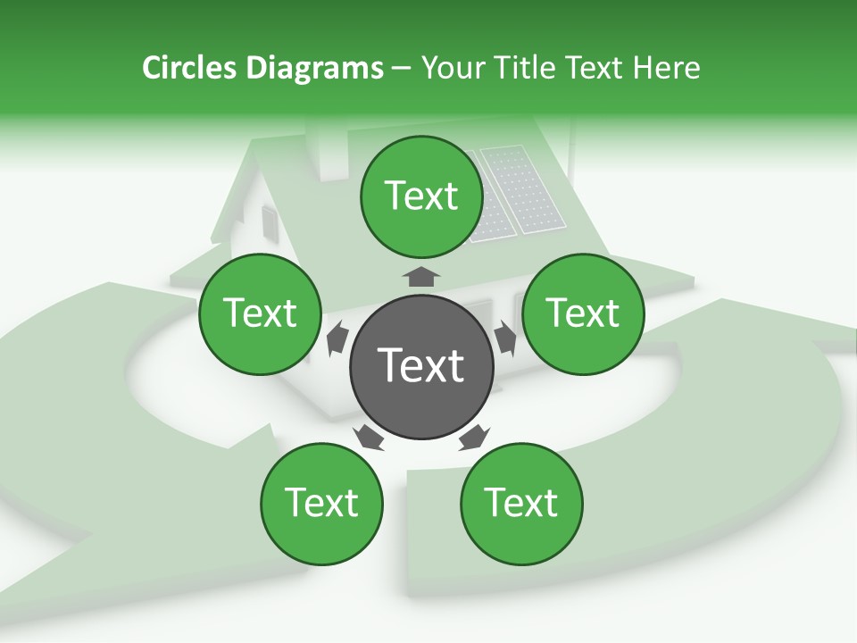 Solar Panel Neighbourhood Green PowerPoint Template