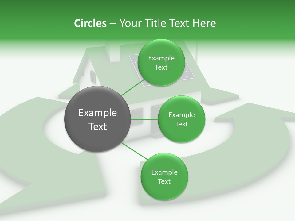 Solar Panel Neighbourhood Green PowerPoint Template