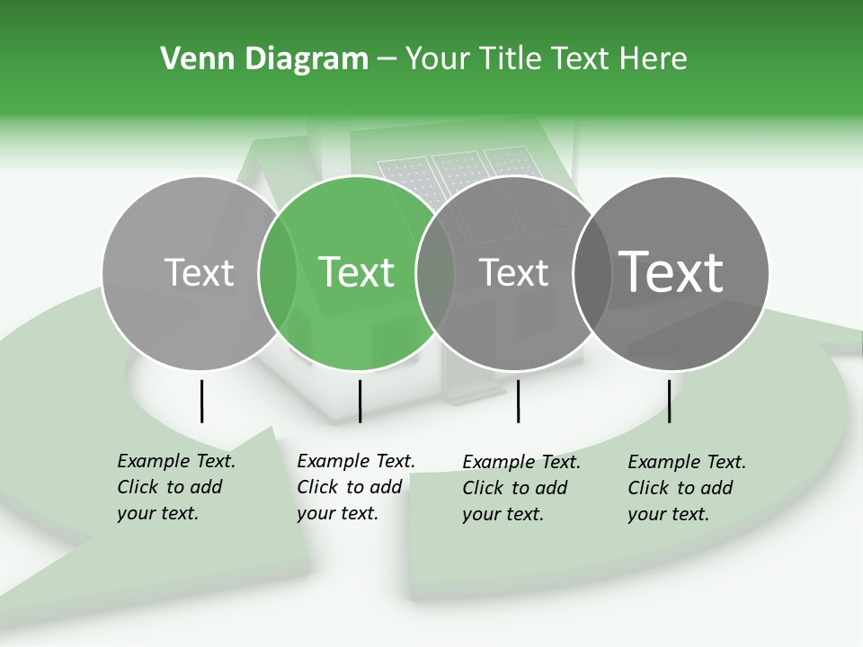 Solar Panel Neighbourhood Green PowerPoint Template