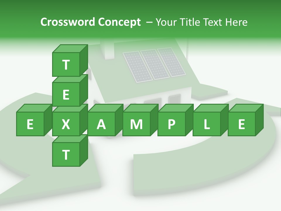 Solar Panel Neighbourhood Green PowerPoint Template