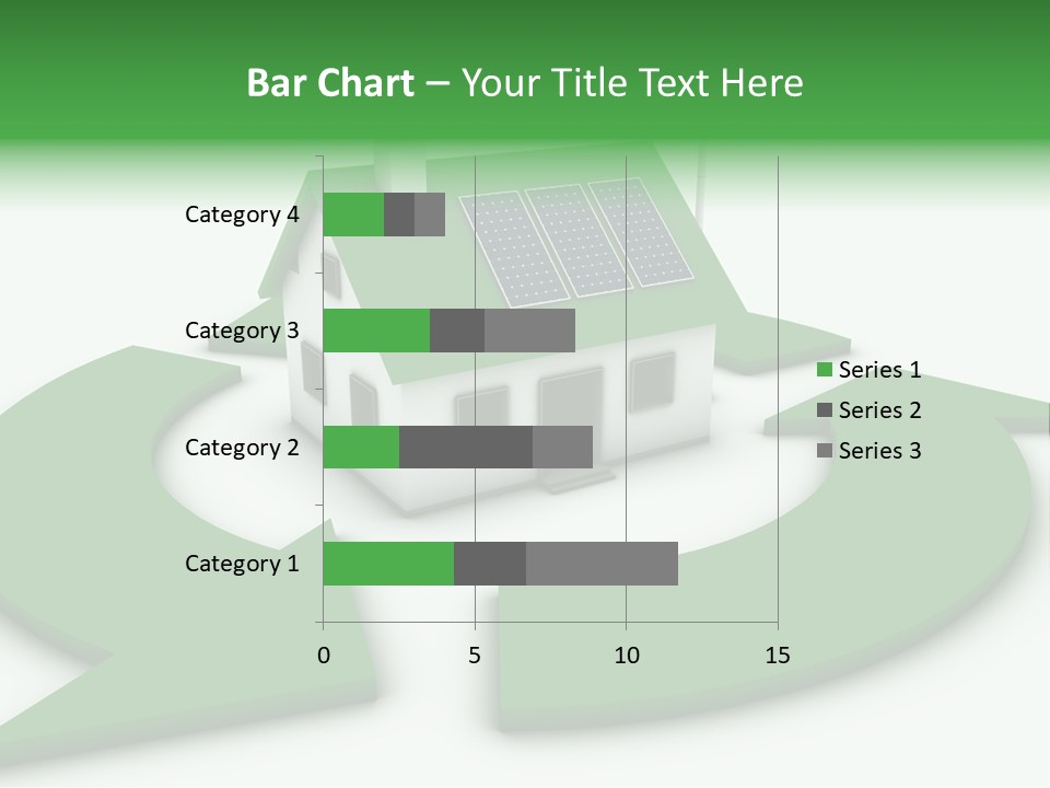 Solar Panel Neighbourhood Green PowerPoint Template