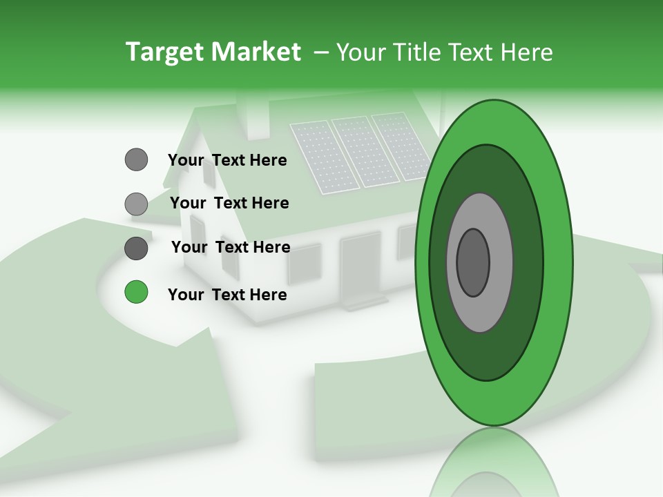 Solar Panel Neighbourhood Green PowerPoint Template