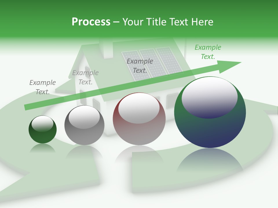 Solar Panel Neighbourhood Green PowerPoint Template